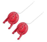 SOESFOUFU 2pcs Toilet Flapper Replacement Valve with Rubber Seal and Chain Lightweight and Easy to Remove Toilet Drain Flush Valve for Home Bathroom Use Sturdy