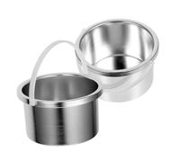 SOESFOUFU 2pcs Wax Melter Pot 500ml Aluminum Alloy Wax Machine Inner Pot Replacement for Hair Removal Heater Women’s Warmer Accessory