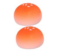 SOESFOUFU 2pcs Wet Dry Makeup Sponge Puff for Women Non Latex with Ergonomic Bun Shape Soft Cosmetic Applicator for Smooth Foundation Concealer and Powder Application