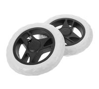 SOESFOUFU 2pcs Wheel Casters 6.69 in Plastic Rolling Wheels for Shopping Trolley Cart Designed for Supermarket Shopping and Heavy Load Carrying