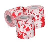 SOESFOUFU 3 Rolls Halloween Toilet Paper Novelty Horror Printed Bathroom Tissue for Indoor Use Spooky Prank Decor for Parties Home Bathrooms and Themed Events