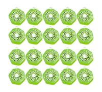 SOESFOUFU 30pcs Kiwi Fruit Charms for Jewelry Making, Cute Imitation Food Pendants, Artificial Resin Food Ornament for Women Necklaces Earrings