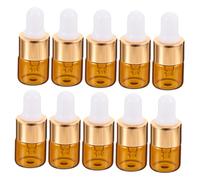 SOESFOUFU 30pcs Mini Dropper Bottles with White Rubber Bulb for Essential Oil Dispensing Travel Container Protecting Oils From Rays for Perfume Lotion Aromatherapy Use