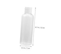 SOESFOUFU 30Pcs White Refillable Emulsion Bottles Travel Shampoo Containers Plastic Pet Bottles for Lotion Makeup Remover and Lightweight Subpackaging