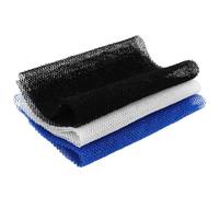 SOESFOUFU 3pcs Bath Towels Exfoliating Shower Towel Back Scrubber Body Washcloth for Shower Use Made of Nylon Mesh Material