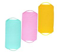 SOESFOUFU 3pcs Dual-Sided Bath Exfoliating Towels Body Scrubbers for Deep Cleansing Back Exfoliator for Smooth Skin and Soft Material for Shower and Bath Use
