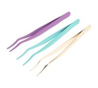 SOESFOUFU 3pcs Eyelash Applicator Tool Set with Stainless Steel Tweezers for Personal Use and Professional Beauty Salon, Assorted Colours to Accelerate Makeup Process and Apply False