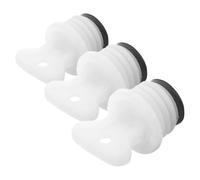 SOESFOUFU 3pcs Hot Water Bottle Stoppers Hot Water Bottle Replacement Caps Rubber Leak Proof Seal Versatile Compatibility White 1.38x0.98x0.98in for Cold Winter and Soothing Muscle Aches