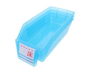 SOESFOUFU 3pcs Plastic Organizer Box Set for Pharmacy Organization and Environment, Blue Pharmaceutical Storage Basket with Hygienic and Spacesaving Design