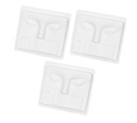 SOESFOUFU 3pcs Professional Eyelash Extension Kit Face Models Plastic Trays for Beauty Salon Practice