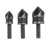 SOESFOUFU 3pcs Round Handle Chamfer Counter Sinker Drill Bit for Plastic Board Deburring Tool British System Chamfer Tool for Woodworking Projects