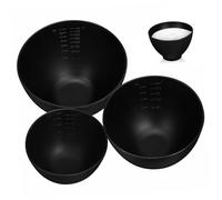 SOESFOUFU 3pcs Silicone Facial Mask Mixing Bowls Soft Beauty Bowls for Home Salon Multipurpose Storage Large Mouth for Clay Masks Hair Dye Mixing