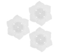 SOESFOUFU 3pcs Silicone Soap Dish Set Lotus Flower Shaped Draining Soap Container for Bathroom and Kitchen Sink Creative Minimalist Design for Family Use