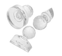 SOESFOUFU 3pcs Versatile Cosmetic Pressing Tool Eyeshadow Blusher Highlighter Seal Stamper for Precise Powder Compression and Surface Repair Space-saving Makeup Palette Accessory