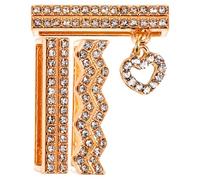 SOESFOUFU 3pcs Watch Band Decorative Ring Loops in Golden with Zinc Alloy and Zircon, Suitable for Smartwatch Replacement Bands and Office Wear
