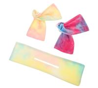 SOESFOUFU 3pcs Wire Hairbands with Bow Design for Women Stylish Hair Decor for Creating Buns Chignons and Ballet Hairstyles Fashionable Printing Headbands for Daily Wear Random Color