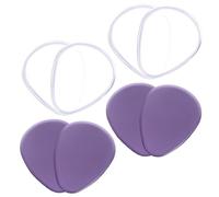 SOESFOUFU 4 Pairs Adhesive Forefoot Pads for Women High Heel Inserts Gel Cushions Comfortable to Wear Relieves Stress from Walking Nonslip Synthetic Material Forefoot Cushion for Running