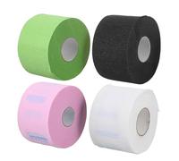 SOESFOUFU 4 Rolls Disposable Neck Protection Paper Strips Stretchy Barber Salon Neck Covers for Haircut Color and Chemical Treatments Comfortable and Hygienic for Hairdressing