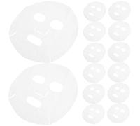 SOESFOUFU 400pcs Disposable Cotton Face Mask Sheet for DIY Skincare, White Facial Sheets for Home Beauty Treatments, Blank Mask Cover Salon Supplies