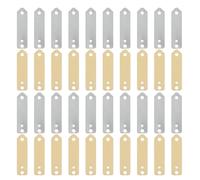 SOESFOUFU 40pcs Fruit Battery Experiment Copper Zinc Electrode Strips - Metal Anode Sheet Science Educational Supplies for Students School Projects Plating