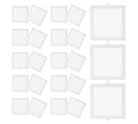 SOESFOUFU 40pcs Shower Drain Filter Covers with Self-adhesive, Fiberglass Square Mesh Drain Protectors for Bathroom Tub and Sink, Easy Installation to Prevent Hair and Debris Clogging