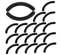 SOESFOUFU 48pcs Eyelash Curler Pads Soft Rubber Replacement Cushions Black with Clear Box Gentle Curling Refills Compatible with Eyelash Curlers for Beauty Routine Maintenance