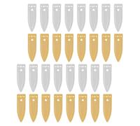 SOESFOUFU 48Pcs Zinc Copper Electrode Sheets Set with 24 Pure Zinc Strips and 24 Copper Sheets for Stem Science Experiments, DIY Fruit Battery Project Supplies for and School Physics