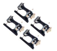 SOESFOUFU 4pcs Art Deco Brooch Set Featuring Metal Brooch Pins in Alloy with Smooth Surface and Chic Sewing Machine Shape, for Graduation Ceremony or Cosplay Party Accessories