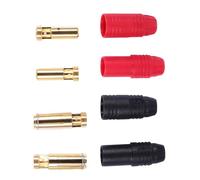 SOESFOUFU 4pcs As150 Battery Connector Plug Set with Anti Spark Feature and Minimal Resistance, 7mm Gold-plated Copper Terminals for Drones and Airplanes, High Current 70a 150a Rating,