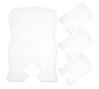 SOESFOUFU 4pcs Book Stand Casting Mold Silicone for DIY Household Shelf, Resin Book Holder Design Mould for Crafts, Quran, and Music Stand Projects