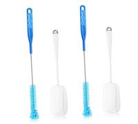 SOESFOUFU 4pcs Bottle Cleaning Brush Set Sponge Brushes and Multi-Purpose for Kitchen and Travel