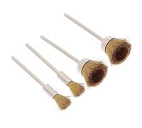 SOESFOUFU 4pcs Copper Wire Nail Drill Bit Brushes Cleaning Tools for Nail Art Polishing Heads Practical for Easy Use and Travel Dust Removal for Electric Grinding Machine