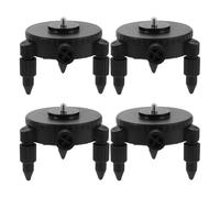 SOESFOUFU 4pcs Level Fine Tuning Base Universal Mounting Bracket, Rotatable Adjustable Stand for Line Level Tripod Connector Accessories