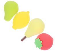 SOESFOUFU 4pcs Makeup Powder Sponges Assorted Color Lovely Shape Sponge Cosmetic Tools for Liquid Makeup Precision Application by Women