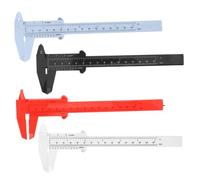 SOESFOUFU 4pcs Plastic Calipers Measuring Tools Sliding Gauge Precision Measure Tool for Woodworkers Hobbyists Professionals with Blue