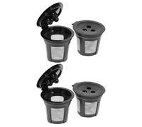 SOESFOUFU 4pcs Reusable Wear-resistant Coffee Strainers Plastic Permanent Filters Large Capacity Coffee Filter Mesh for Office and Home Kitchen Use