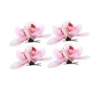 SOESFOUFU 4pcs Simulation Flower Hairpin Hawaiian Tropical Wedding Hair Accessories Bohemian Style Artificial Floral Clips for Women Beach Vacation