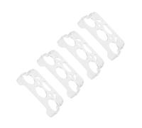 SOESFOUFU 4pcs Stackable Egg Storage Shelf for Refrigerator Plastic Egg Holder Organizer with Fixed Design to Prevent Movement