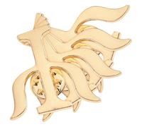 SOESFOUFU 4pcs Stylish Alloy Brooch Pin for Psychologists, Elegant and Decorative Collar Lapel Badge with Golden Finish, Versatile Use for School and Party Favor Accessories