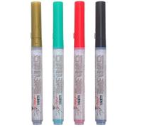 SOESFOUFU 4PCS Tombstone Marker Pen: Waterproof Oil Based Marker - Paint Pen Tool for Restoring Faded Grave Inscriptions, Gravestone Lettering, Memorial Restoration(4 color)