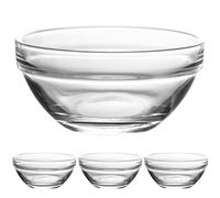 SOESFOUFU 4pcs Trifle Bowl Small Glass Bowls for Long Term Use and Fridge Safe in Kitchen