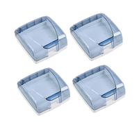 SOESFOUFU 4Pcs Wall Socket Outlet Covers Transparent Splash Socket Protector Box for Bathroom Living Balcony Type Safety Guard Random Color