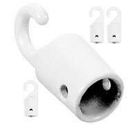 SOESFOUFU 4pcs White Blind Wand Hooks Vertical Blind Replacement Parts Curtain Rod Accessories for Window Treatment Hardware Compatible with Venetian and Mini