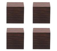 SOESFOUFU 4pcs Wood Blocks - 3cm/1.2'' Square Unfinished Wood Blocks - Wooden Cubes for DIY Projects Arts and Crafts - Wooden Cubes for Woodcrafts DIY DéCor