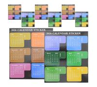 SOESFOUFU 4sets Monthly Calendar Tabs Stickers Adhesive Planner Index Labels for DIY Journals Notebooks Scrapbooks Organizing Notes by Month