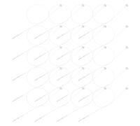 SOESFOUFU 5000pcs Plastic Tag Fasteners for Clothes Universal Compatibility and Sturdy Material, Simple Design White Plastic Loops for Retail Store Label Hanging and Small Business Supplies