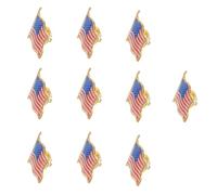 SOESFOUFU 50pcs American Flag Lapel Pin - Patriotic USA Flag Badge for Jackets, Hats, and Backpacks - 250th Anniversary Pin for 4th of July, Memorial Day, Veterans, and Independence Day