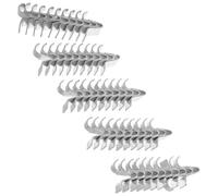 SOESFOUFU 50pcs Cabinet Shelf Support Clips Metal Iron Shelf Pegs for Stable Support and Sturdy Storage Optimisation, Suitable for Offices and Home Studies, Silver Finish for Flexible Space