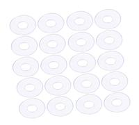 SOESFOUFU 50pcs Clear Plastic Washers Replacement Gaskets for Towel Bars Faucet Leak Sealing Gasket Lightweight Flat Washer for Shower Door Handles and Water Taps