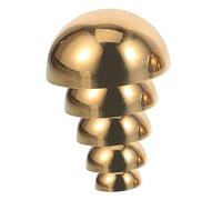 SOESFOUFU 5pcs 304 Stainless Steel Garden Gazing Balls Set, Titanium-plated Semi Sphere Reflective Outdoor Decorative Spheres (19mm, 25mm, 32mm, 38mm, 51mm) for Patio and Lawn Décor